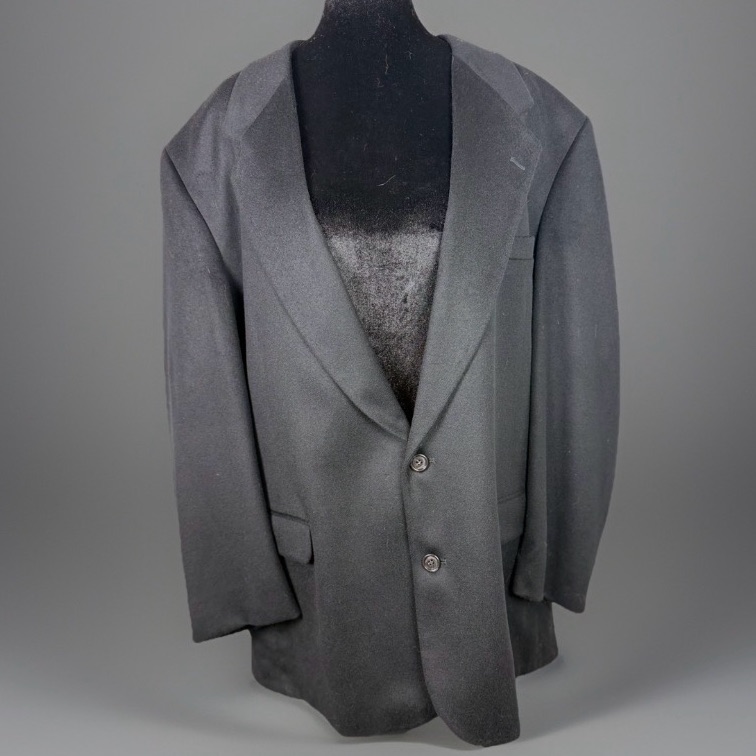 Fioravanti Couture Men’s Black 100% Cashmere Blazer Jacket Made In Usa M